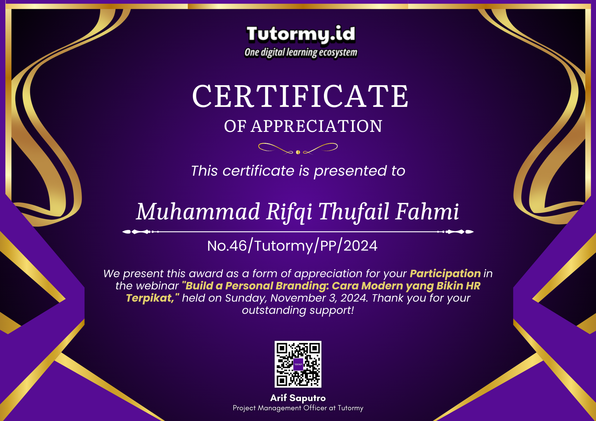 Certificate 1