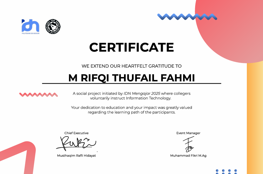 Certificate 3