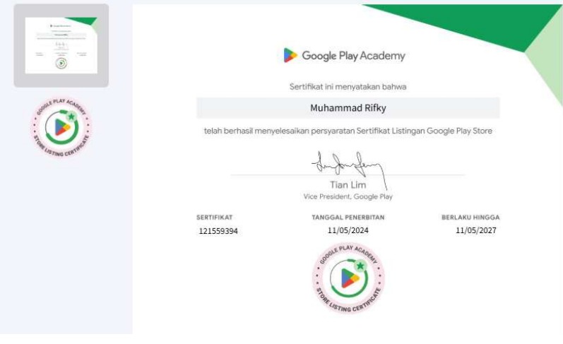 Certificate 3