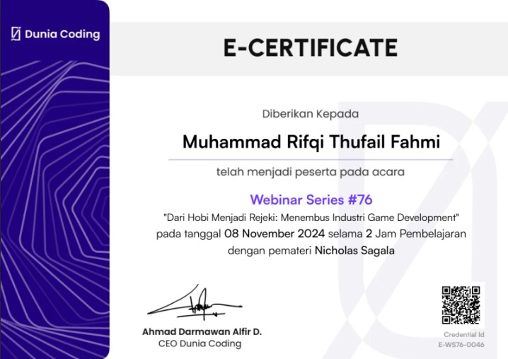 Certificate 3